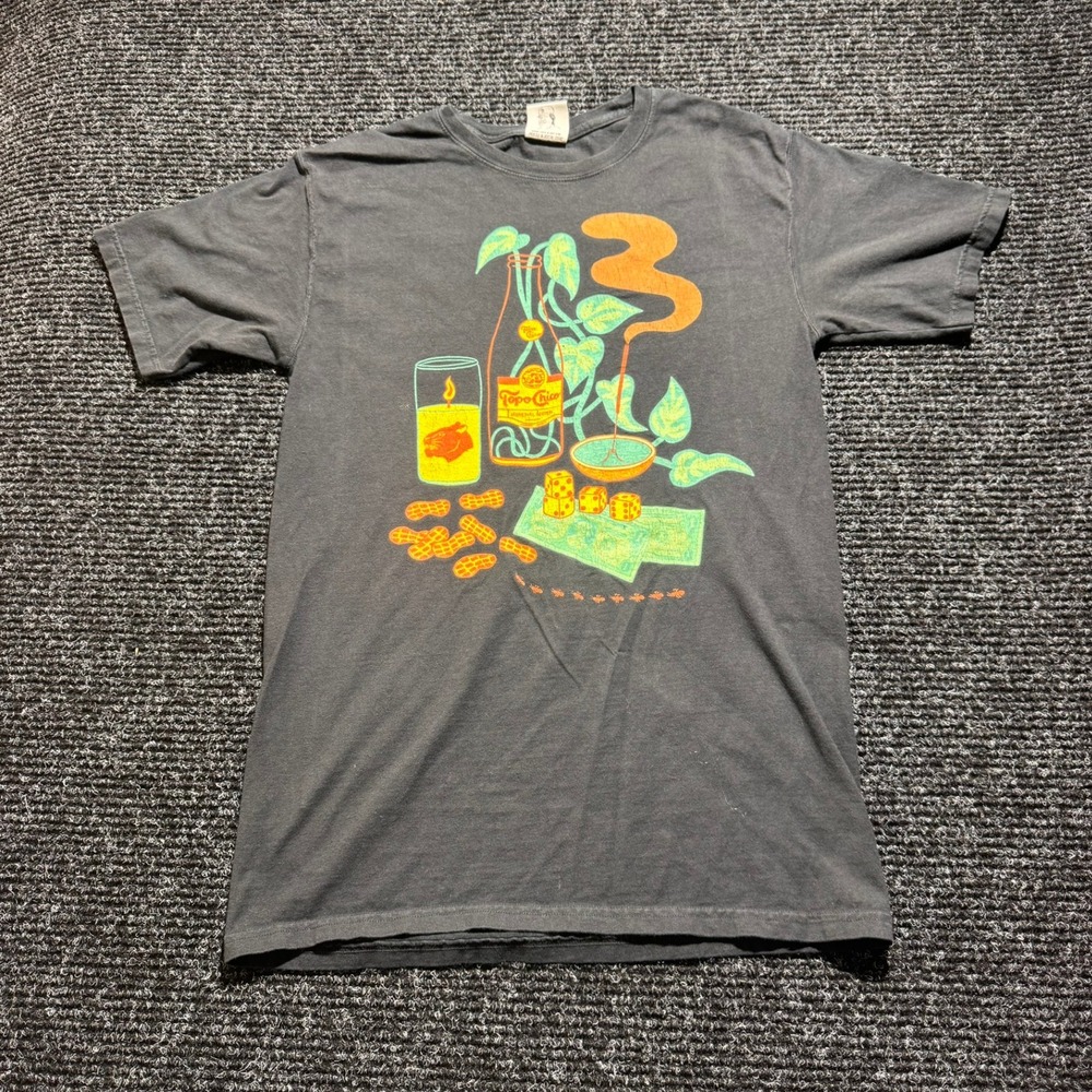 Fine Southern Gentlemen Topo Chico‎ Graphic T-Shirt Mens Gray Austin TX Print